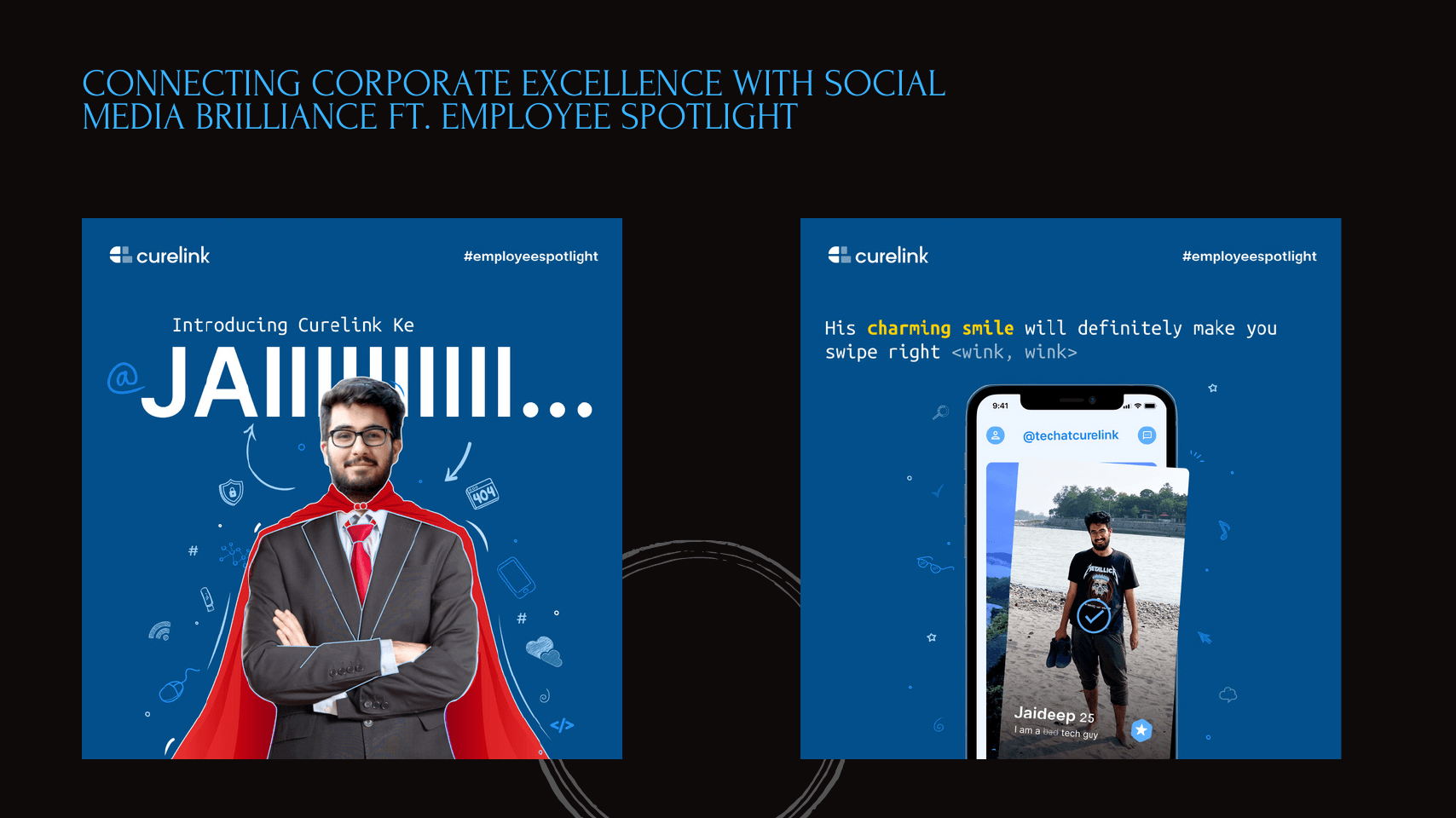 Curelink employee-spotlight campaign samples
