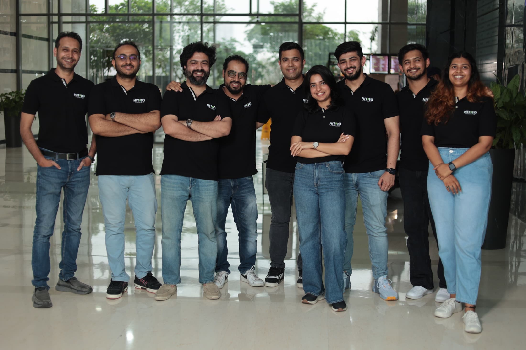 Jyoti with the Nitro Commerce team