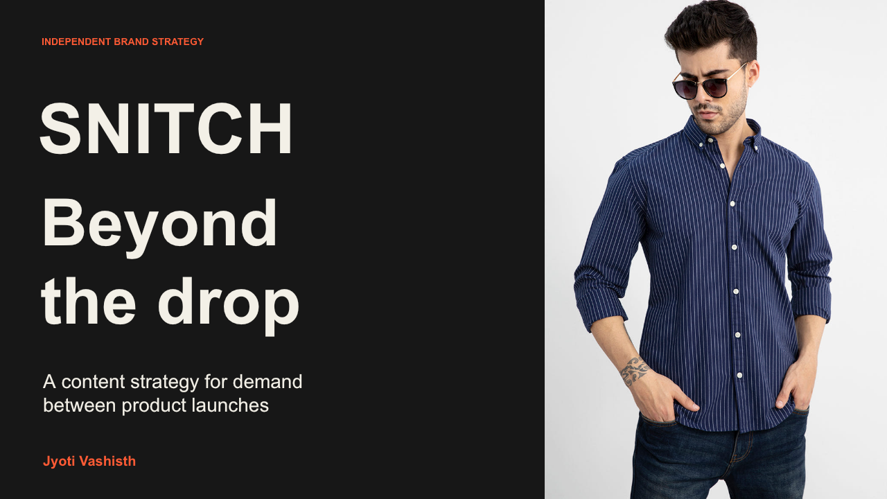 Snitch content strategy, slide 1 of 21